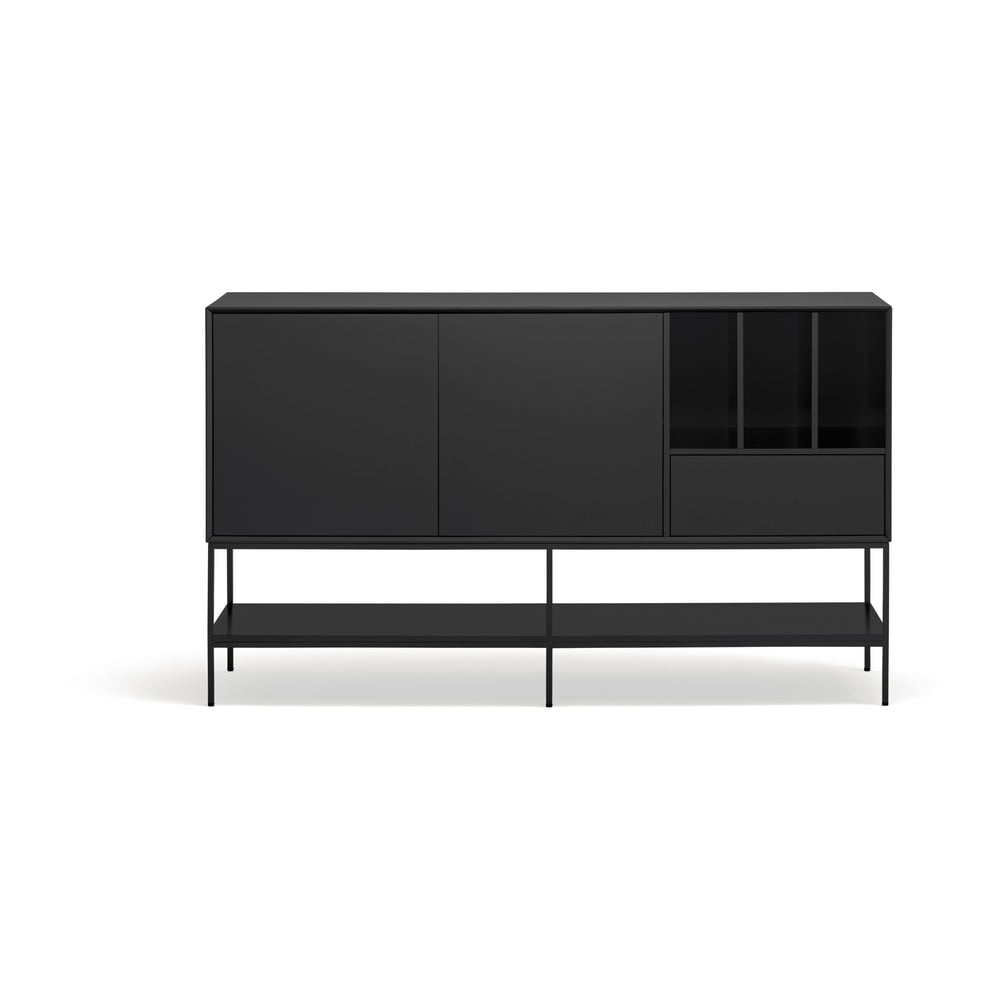 Fekete komód 166x98x45 cm Platt – Teulat