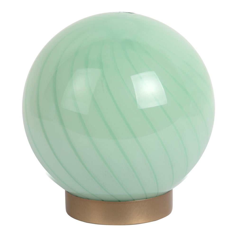 Világoszöld asztali lámpa üveg búrával (magasság 17 cm) Summer Globe – Leitmotiv